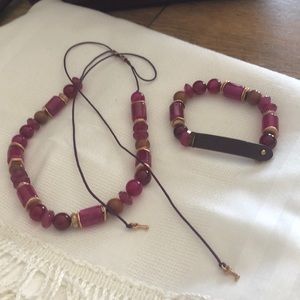 Keep Collective retired adjustable necklace and bracelet